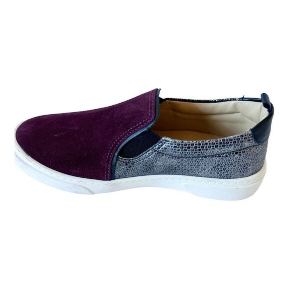 Marc Joseph Riverdale Kids Leather Made in Brazil Luxury Suede Slip on Sneaker - Picture 4 of 8